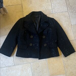Katherine Barclay Black Sequin Blazer